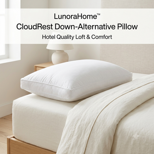 LunoraHome™ CloudRest Down Alternative Pillow