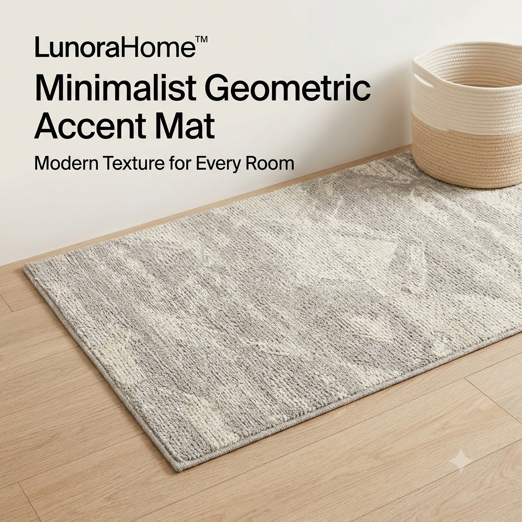 LunoraHome™ Minimalist Geometric Accent Mat