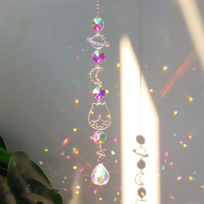 Crystal Wind Chime Rainbow Maker Sun Catcher Dream Catcher Pendant Home Garden Decor Wind Chime, Holiday, Festival, Home Decor