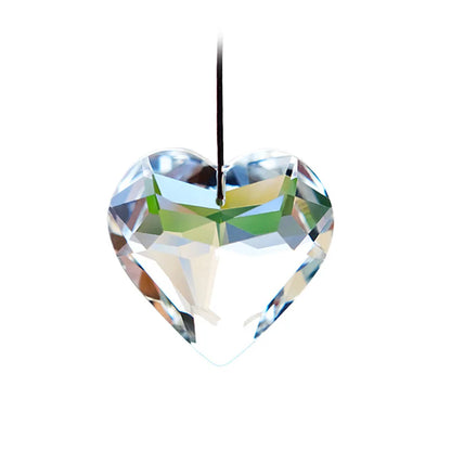 1pc Crystal Suncatcher Wind Chimes Gardening Crafts Transparent Pendant Hanging Decoration Rainbow Maker Prism Home Decor